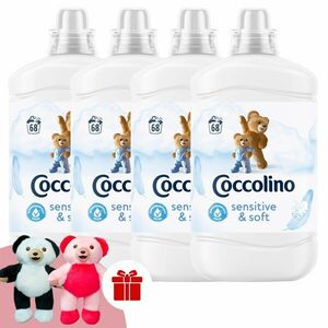 Coccolino Sensitive Pure Öblítő koncentrátum 272 mosás 4x1700ml +... kép
