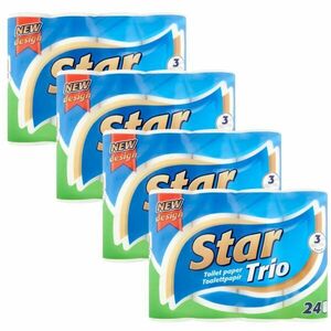 Star Trio 3 rétegű Toalettpapír 4x24 tekercs kép