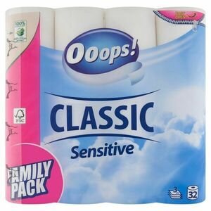 Ooops! Classic Sensitive 3 rétegű Toalettpapír 32 tekercs kép