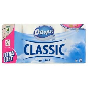 Ooops! Classic Sensitive 3 rétegű Toalettpapír 16 tekercs kép