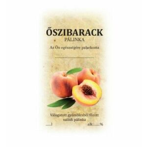 Matrica őszibarack 50db/csom. kép