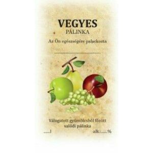 Matrica vegyes pálinka 1 db (50 db/cs) kép