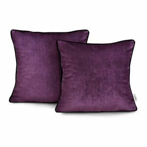 Díszpárnahuzat VELVET szín lila stílus glamour bársony 45x45 ameliahome kép