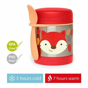 SKIP HOP Zoo Ételtermosz kanál/villával Róka 325 ml, 3év+ kép