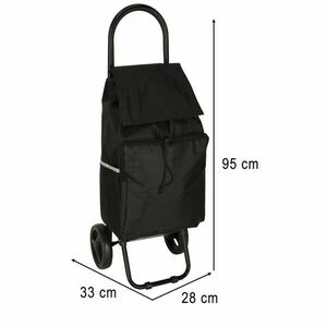 Kerekes bevásárlótáska kerékkel 95cm fekete kép