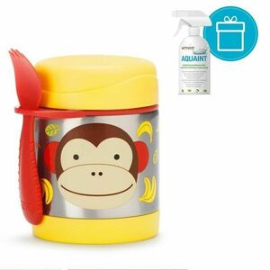 SKIP HOP Zoo Hőtartó ételtermosz kanállal / villával Majom 325ml, ... kép
