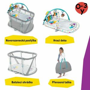 BABY EINSTEIN Kiságy járókával és zongorával 3in1 Kick & Snoo... kép