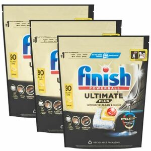 Finish Powerball Ultimate Plus All in 1 Lemon Mosogatógép kapszul... kép