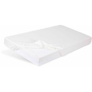 BABYMATEX Gumis vízálló lepedő Bamboo fehér 60x120 cm kép