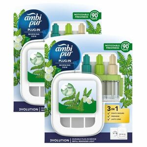 Ambi Pur 3Volution Morning Dew Elektromos Légfrissítő Kezdőcsomag 2x20ml kép