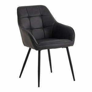 Sötétszürke kárpitozott karfás étkezőfotel szett 2 db-os Nolan Square – Unique Furniture kép