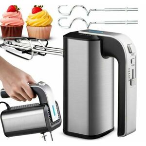 Retoo rozsdamentes acél kézi Mixer 5 sebességfokozattal 300W - Ezüst kép
