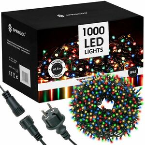 Springos karácsonyfa fények 1000 led kép