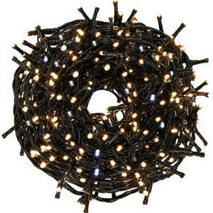 Springos - Karácsonyi Fényfüzér - 300 LED - Meleg Fehér/Kék kép