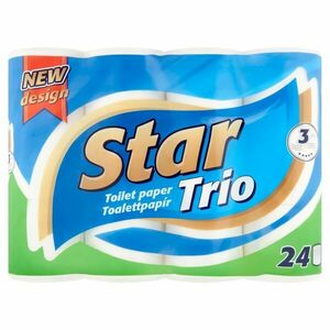 Star Trio 3 rétegű Toalettpapír 24 tekercs kép