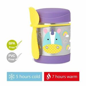SKIP HOP Zoo Termosz ételtartó kanállal/villával Egyszarvú 325 ml, 3év+ kép