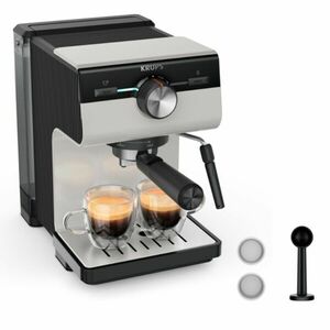 Krups XP381B10 Authentic Presszó karos kávéfőző, Szürke kép