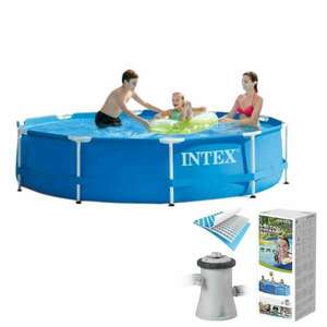 Intex 305x76cm Metal Frame fémvázas Medence vízforgatóval (28202NP) kép