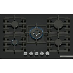 Bosch Serie 6, Gáz főzőlap, 75 cm, Edzett üveg, Fekete, PPQ7A6I40 kép