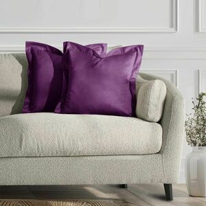 Díszpárnahuzat VELVET szín lila stílus glamour bársony 45x45 ameliahome kép