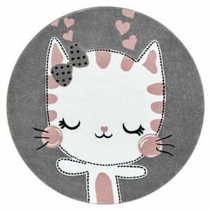 Dywan PETIT KITTY KOTEK koło szary kép