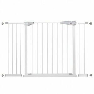 Springos Biztonsági rács 76-127 cm-es, állítható méretű babarács, fehér kép