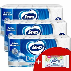 Zewa Deluxe Delicate Care 3 rétegű Toalettpapír 3x16 tekercs + Aj... kép