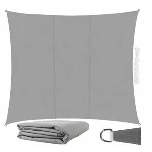 GardLov szögletes Napvitorla 4x3m 120g/m2 - Szürke kép