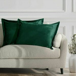 Díszpárnahuzat VELVET szín üvegzöld stílus glamour bársony 50x70... kép
