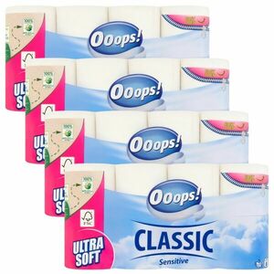 Ooops! Classic Sensitive 3 rétegű Toalettpapír 4x8 tekercs kép