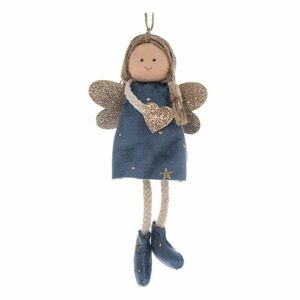Textil karácsonyfadísz 16 cm Angel – Dakls kép