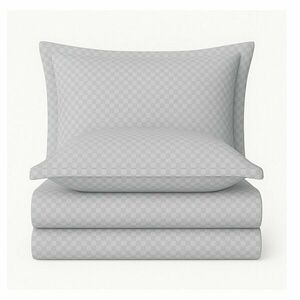 Szürke kétszemélyes-hosszabbított renforcé pamut ágyneműhuzat 240x220 cm Checkered – Mila Home Luxury kép