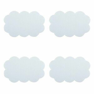 Gyerek csúszásgátló alátét szett 4 db-os fürdőkádba 9x14, 5 cm Nuages – MSV kép