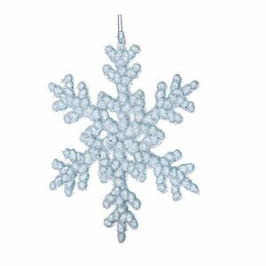 Üveg karácsonyfadísz ø 6 cm Snowflake – Dakls kép