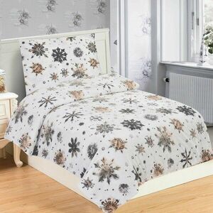 Egyszemélyes mikroplüss ágyneműhuzat 140x200 cm Nord Flake – My House kép