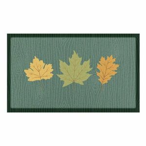 Lábtörlő 40x70 cm Autumn Leaves on Green – Artsy Doormats kép