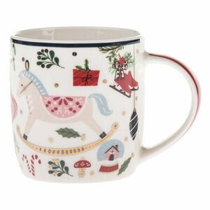 Fehér porcelán bögre karácsonyi mintával 370 ml Jolly – Dakls kép