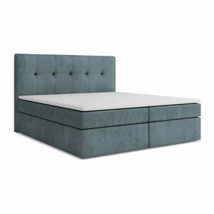 Világoskék ágyneműtartós boxspring ágy 180x200 cm Palta – Makamii kép