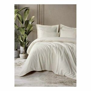 Bézs egyszemélyes renforcé pamut ágyneműhuzat 140x200 cm Checkered – Mila Home Luxury kép