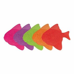 Gyerek csúszásgátló alátét szett 5 db-os fürdőkádba 16x16, 5 cm Poissons – MSV kép