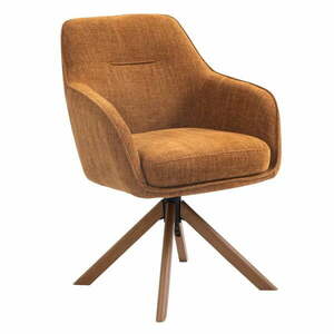 Narancssárga kárpitozott étkezőfotel szett 2 db-os Avola – Unique Furniture kép