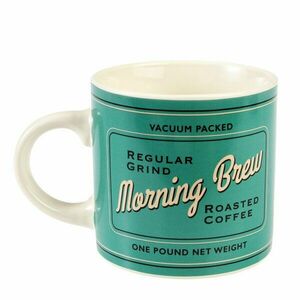 Krémszínű-türkiz kerámia bögre 350 ml Morning Brew – Rex London kép