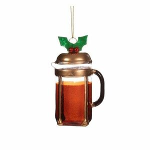 Üveg kézzel készített karácsonyfadísz ø 5, 5 cm Christmas Cafetiere – Sass & Belle kép