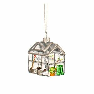 Üveg kézzel készített karácsonyfadísz 6 cm Greenhouse – Sass & Belle kép