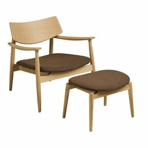 Barna fotel lábtartóval Olvera – House Nordic kép