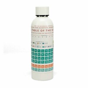 Krémszínű rozsdamentes acél utazó ivópalack 500 ml Periodic Table – Rex London kép