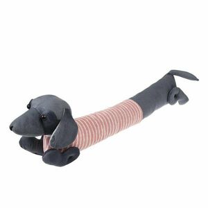 Rózsaszín-szürke huzatfogó párna 17x76 cm Sausage Dog – Rex London kép