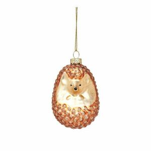 Üveg kézzel készített karácsonyfadísz 8 cm Hedgehog – Sass & Belle kép