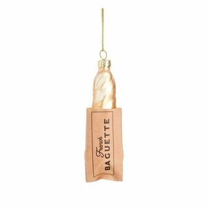 Üveg kézzel készített karácsonyfadísz 11 cm Baguette – Sass & Belle kép