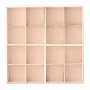 Világos rózsaszín függő könyvespolc 140x140x27 cm Mistral – Hammel Furniture kép